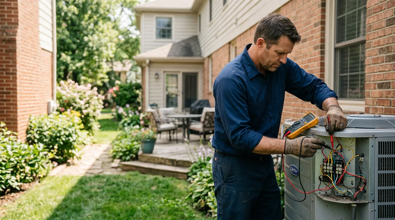 HVAC technician working near Belden, NE